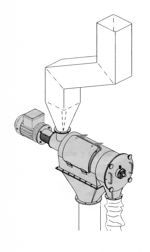 Dibujo técnico tamizadora centrífuga Dibujo técnico tamizadora centrífuga